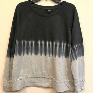 Charcoal and Light Gray Tie Dye Sweatshirt